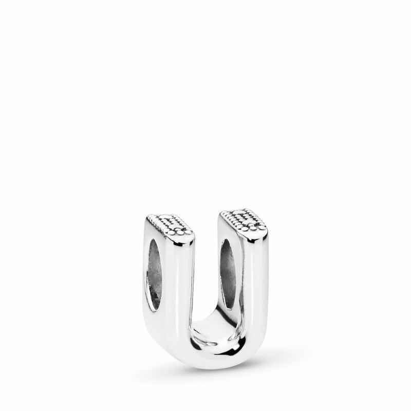 Pandora Australia Letter U Charm - Sterling Silver | KMODJH178